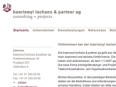 baeriswyl tschanz & partner ag | 3012 Bern